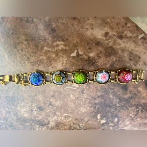 Cute Gold-Colorful Costume Bracelet